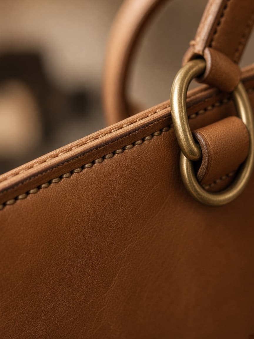 Classic Leather Tote – detail